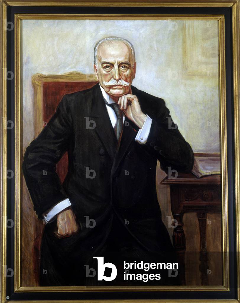 Portrait of Auguste Escoffier (1846 - 1935), Oil On Canvas