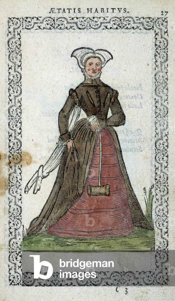 L'anglaise - in “” Habits et effigies”” by Jean Sulperius, 1572
