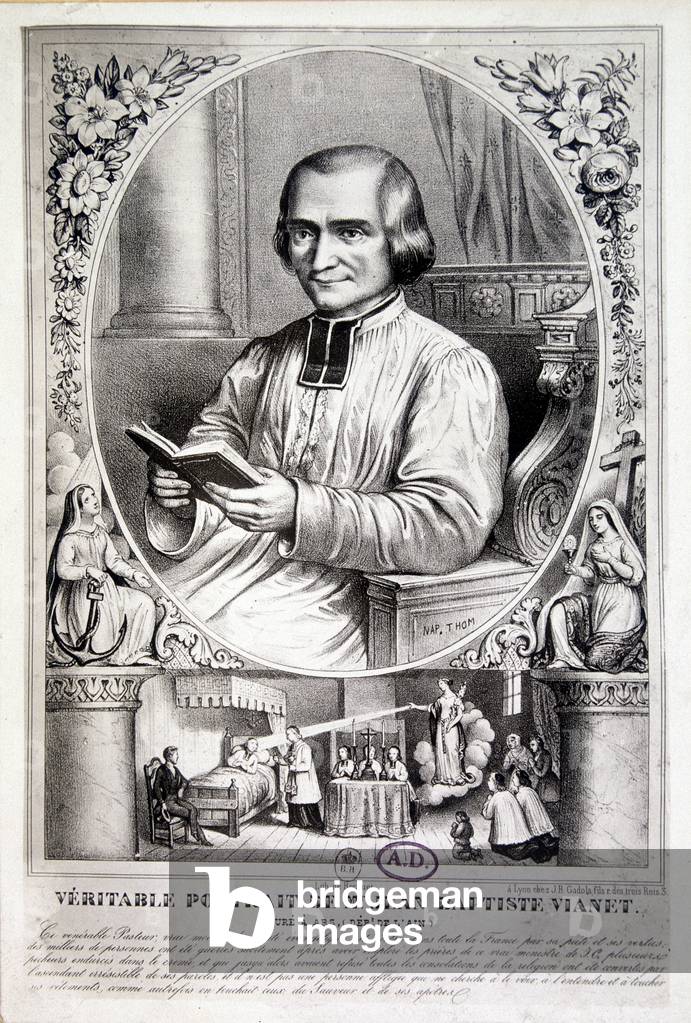 Jean Baptiste Vianney (or Vianey or Viannay or Viennet) (1786/1859) Saint parish priest of Ars, declared patron saint of all priests of France posthumously in 1905, canonized in 1925. He is famous for his inflamed preches and his countless miracles.