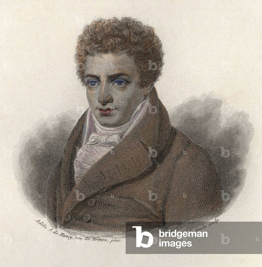 Portrait of Robert Fulton (1765-1815), American engineer. In “” Portraits of Useful Men””, 1833-1836.