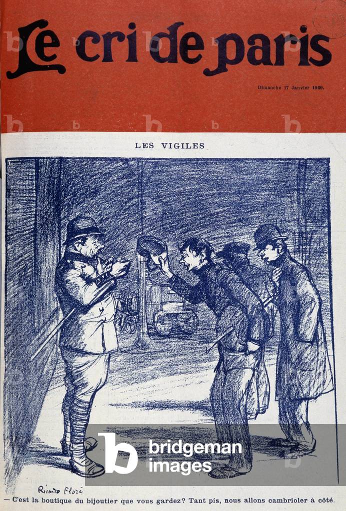 Immagine di Disegno "Veglie e ladri" di Ricardo Flores