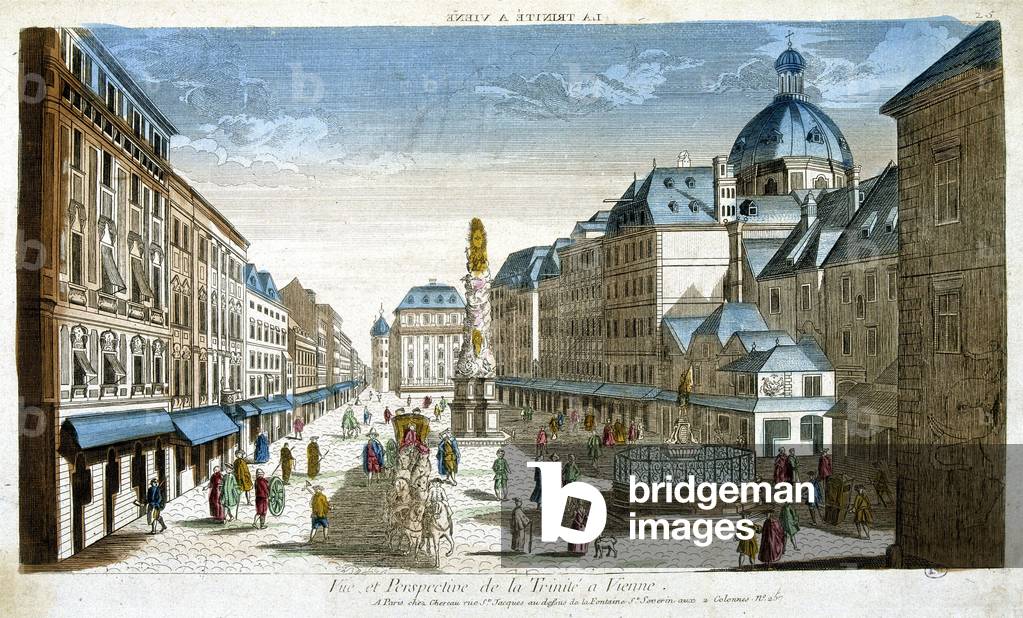 View and perspective of the Trinite in Vienna