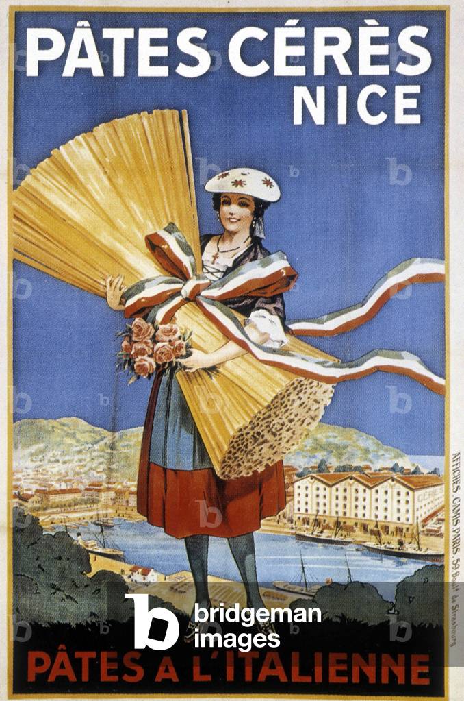 Pubblicità per pasta italiana Demetra anni '20 (poster)