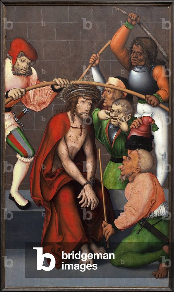 "La corona di spine. Dipinto del maestro della pala d'altare di Pflock (Germania)" di Master of the Pflocksche