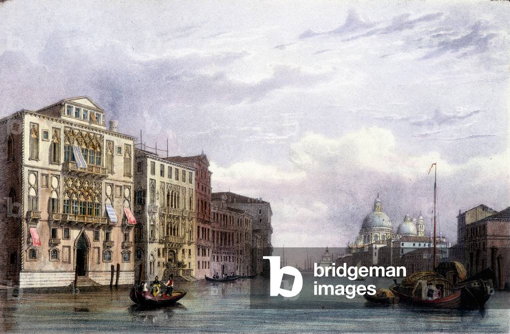Le grand canal - in “Album of the main views of Venice””, ill. by Marco Moro, ed. Gio Brizeghel, v.1840