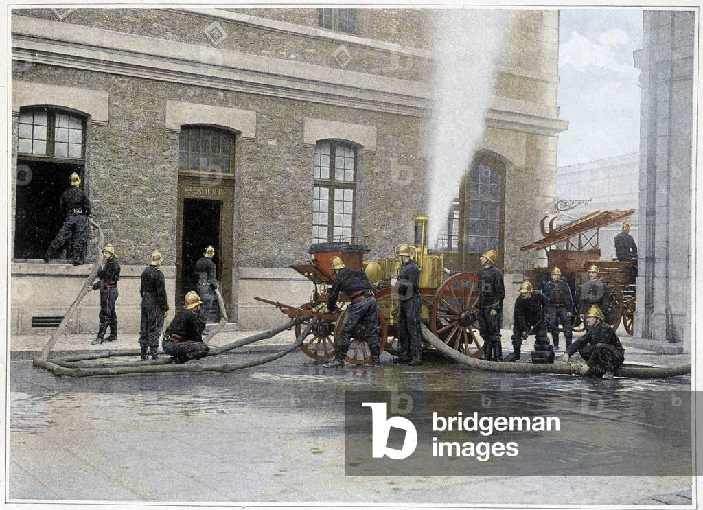 Firefighters (1890-1900): mechanics and drivers - Arts Déco