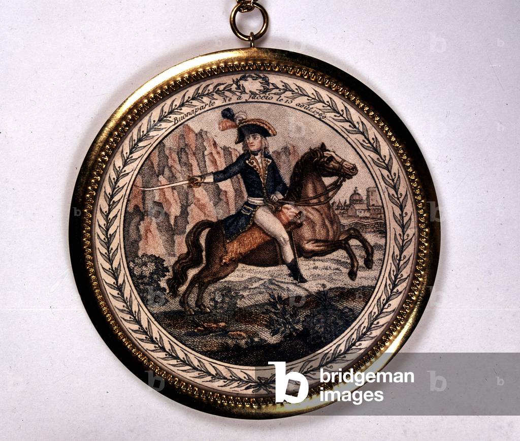 Equestrian portrait of Napoleon I (Bonaparte), n.d. late 18th.