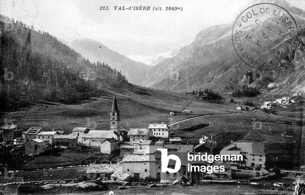 View of Val d'Isère in summer - postcard, 20th century