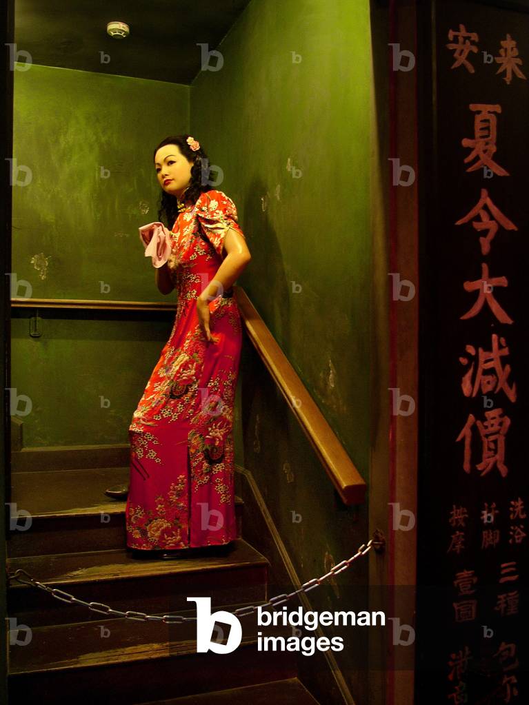 Reconstruction of a street with a prostitute, Shanghai Pass Museum. Photography, Leonard de Selva, China, 2006.