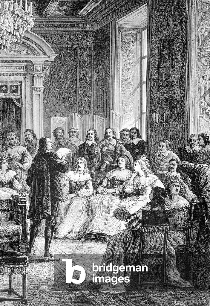 Corneille reading his tragedy of Polyeucte at the Hotel de Rambouillet - in “Histoire de France from the most remote times until 1789” by M. Guizot, 1887