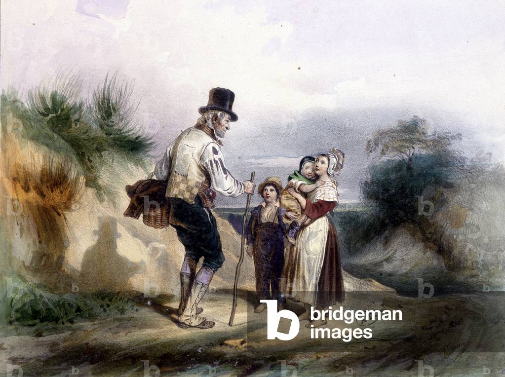 Reproduction of a painting by Grenier, 1840.
