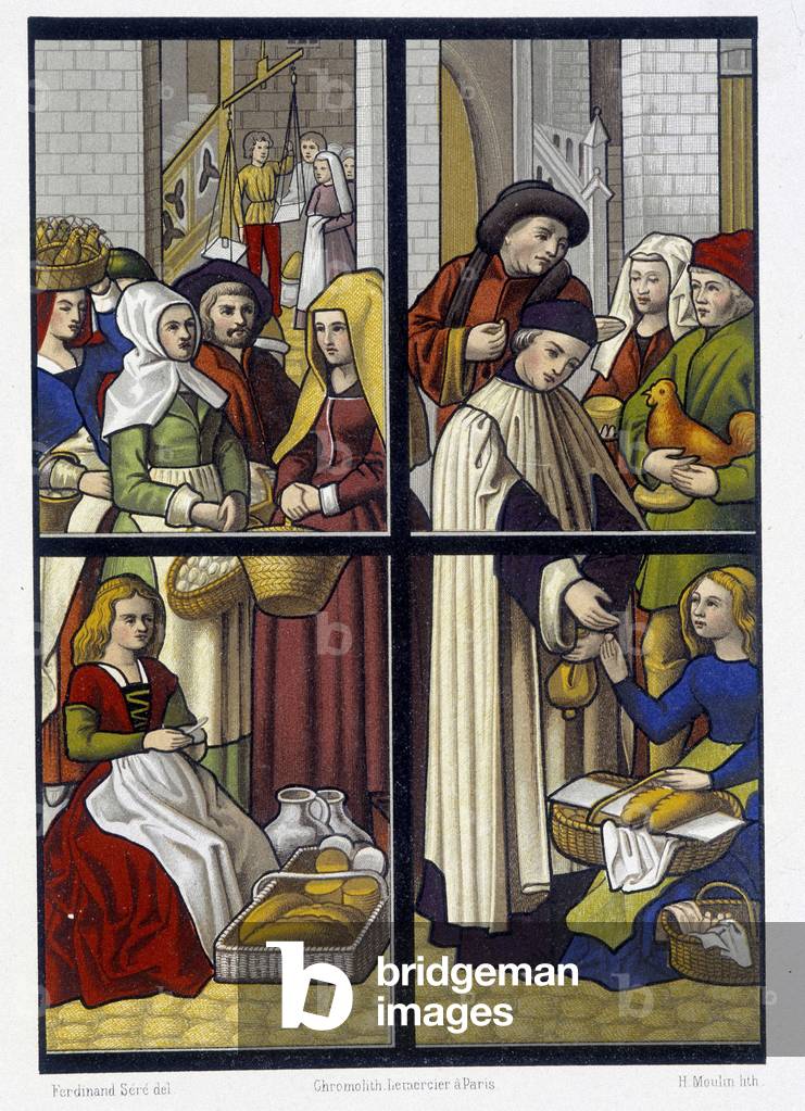 The march - Reproduction of the 15th century stained glass at the Cathedral of Tournai