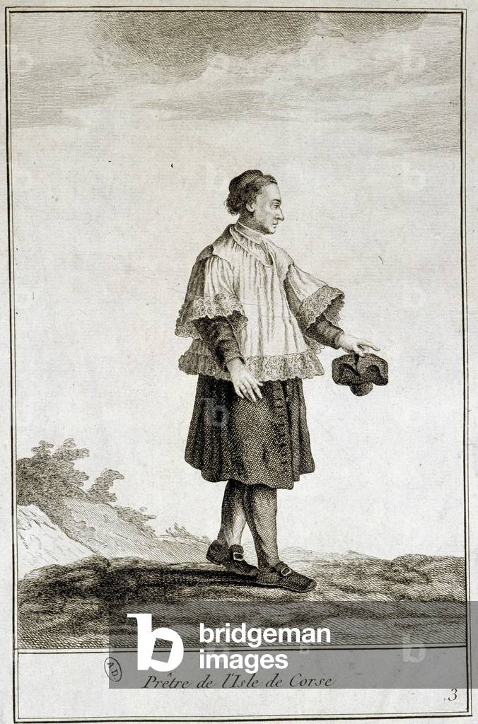 Corsican priest, 19th century