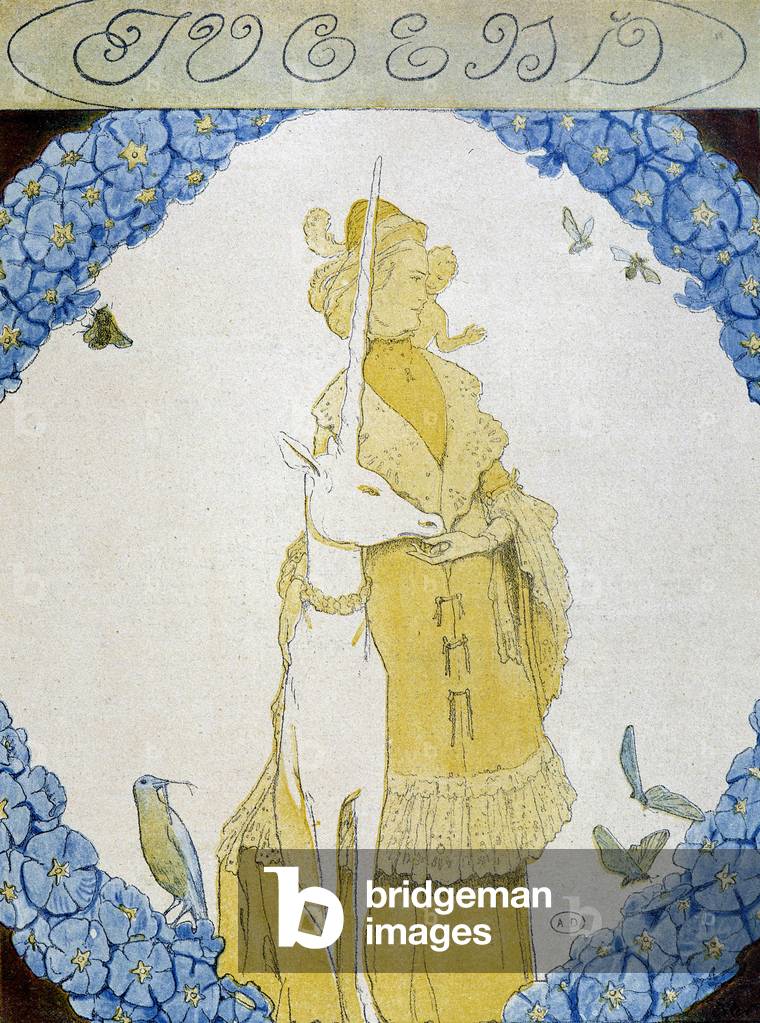 Young Woman with the Unicorn - in 