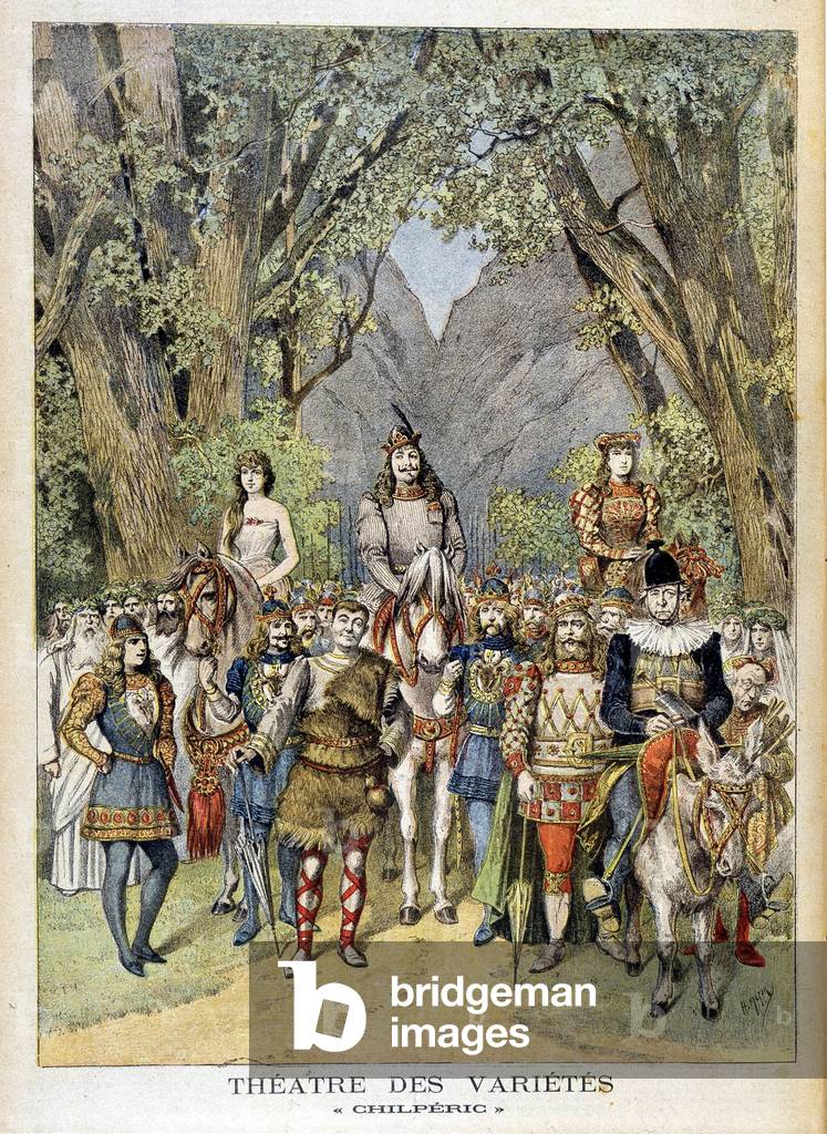 The play “” Chilperic”” at the theatre of Variety in Paris.