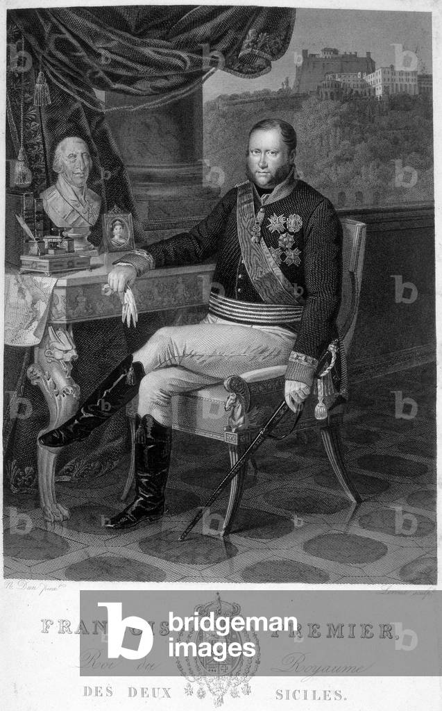 Portrait of Francois 1st (1777-1830), King of the Two Sicilies.