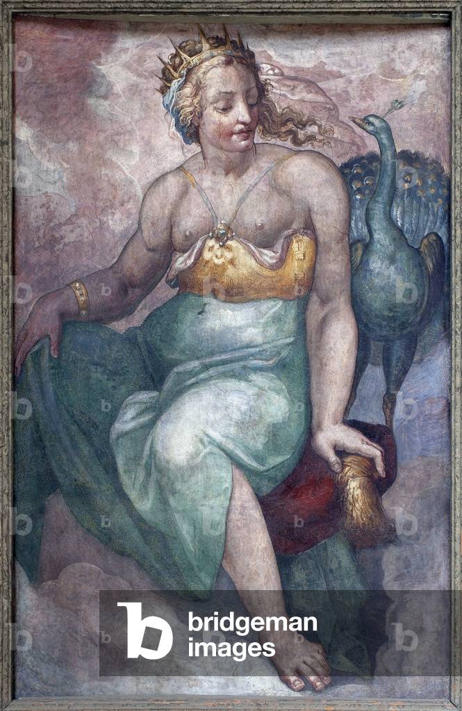 Junon. Anonymous painting, second half of the 16th century. Italian art. Museum of Fine Arts Budapest (Hungary).