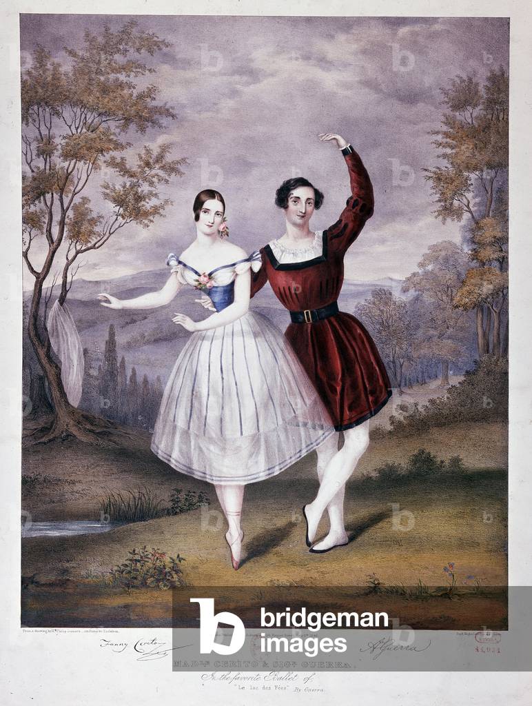 Miss Guerra and M. Guerra in “The Lake of Fees”, ballet gives to the Opera, 19th century