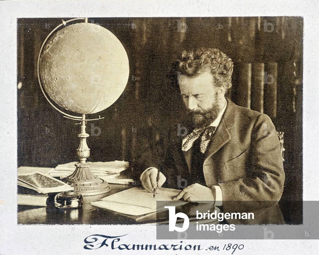 Portrait of Camille Flammmarion (1842 - 1925), French astronomer - photography, 1890