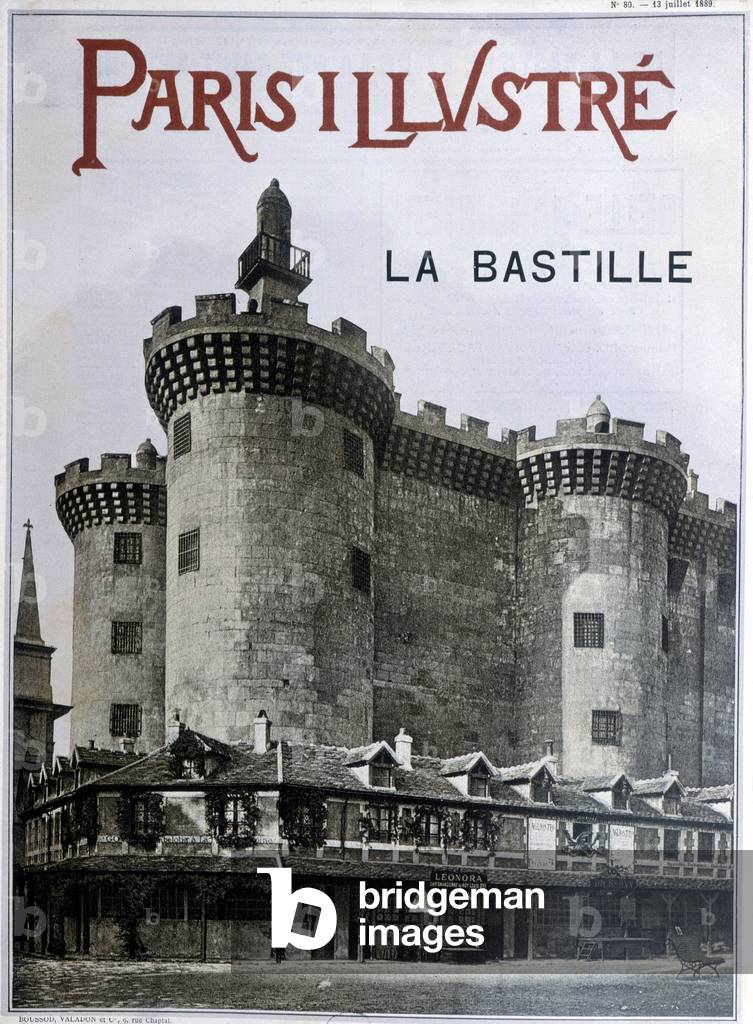 La Bastille. Cover of the newspaper “Paris illustrious”” of 13 July 1889.