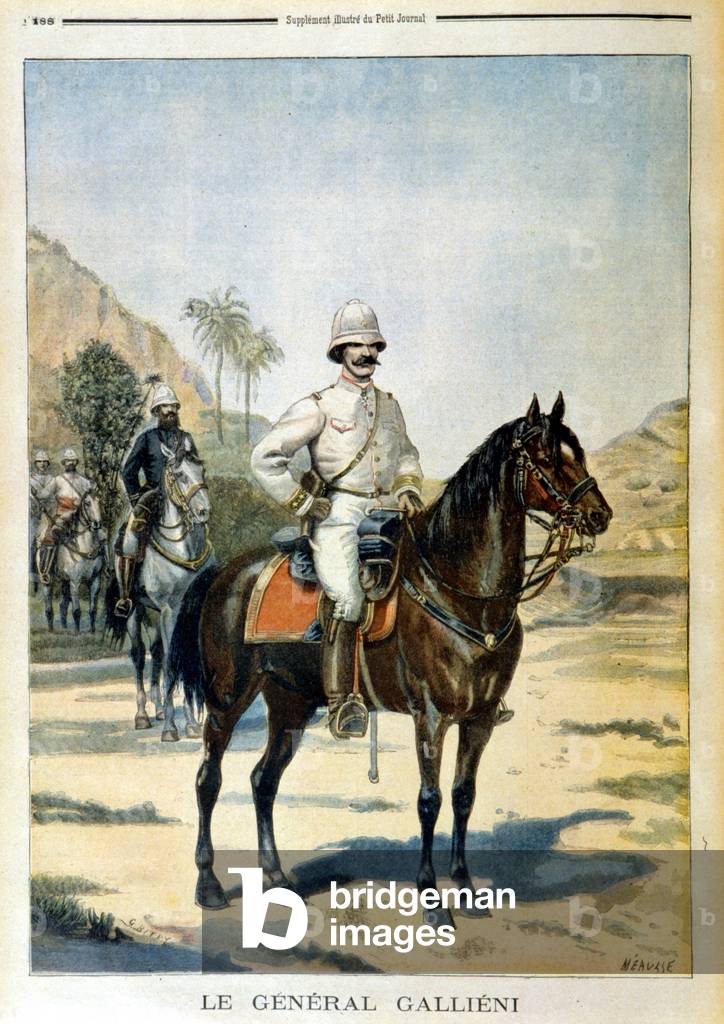 General Galliéni in Madagascar - in “” Le Petity Journal”” of 11/06/1899.