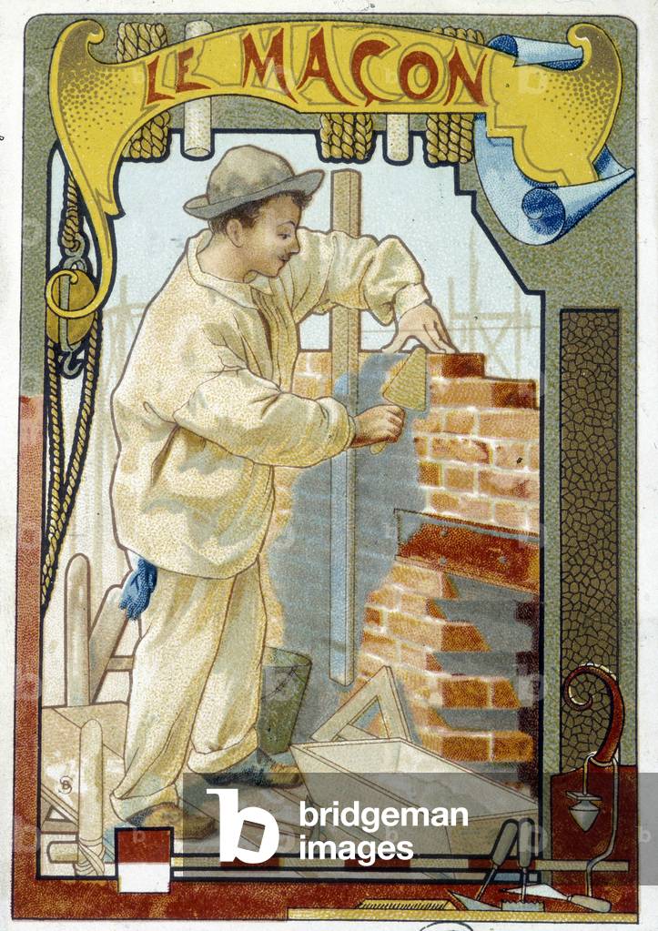 The Mason - Chromo., 1900