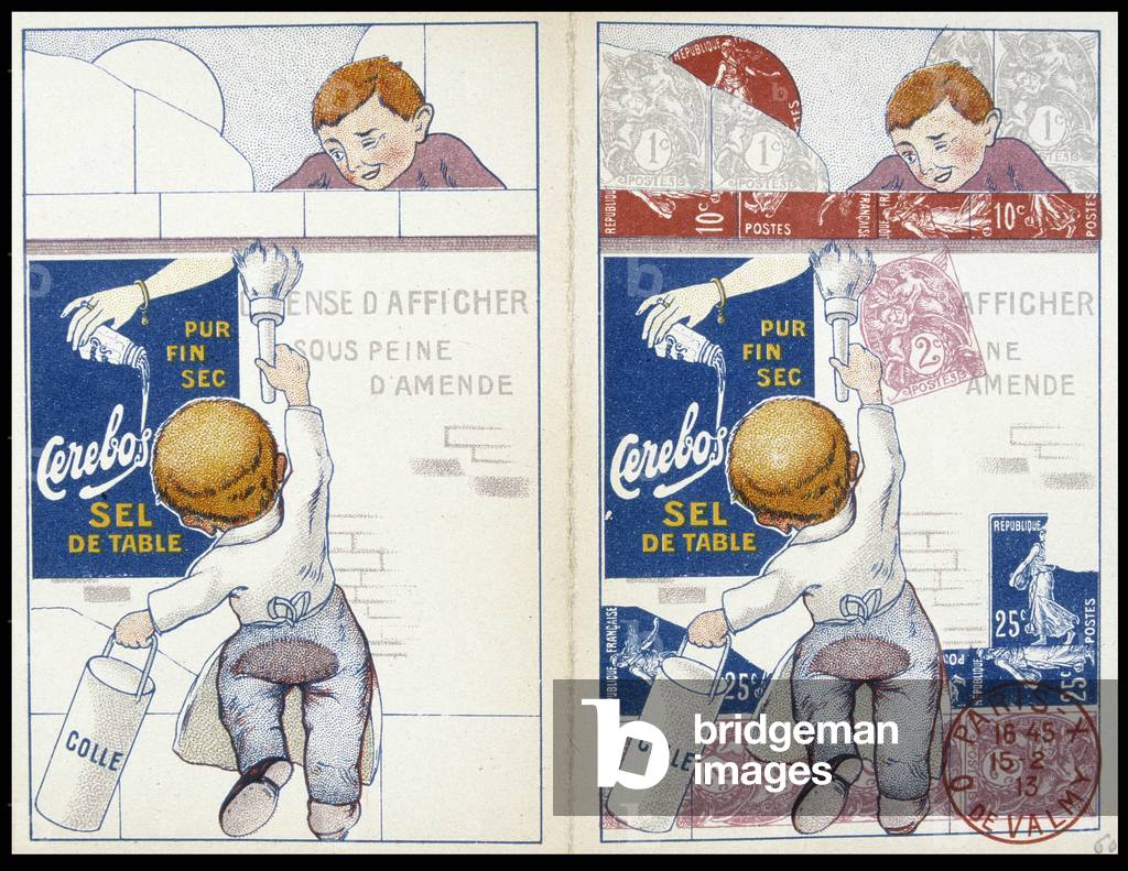 Advertising label for Cerebos table salt