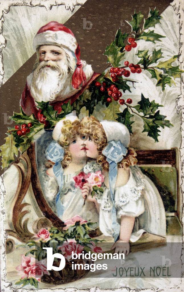 Santa Claus - Christmas greeting postcard, early 20th century