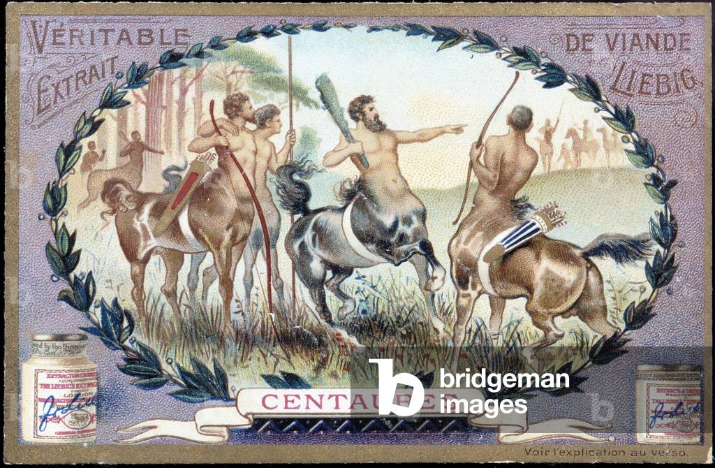 Battle of Centaurs and Lapithes - Liébig advertising sticker