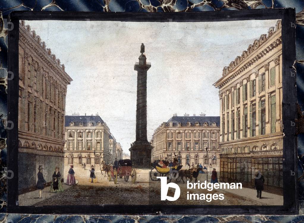 La Place Vendome - in “” Views of Paris for Panoptic Polyorama””, circa 1850