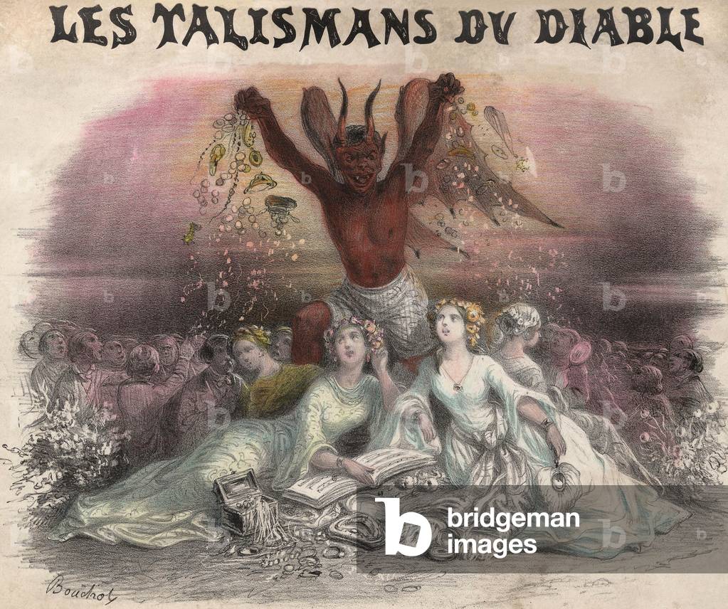 The Devil's Talismans, song for quadrille. Lithography, 19th century.