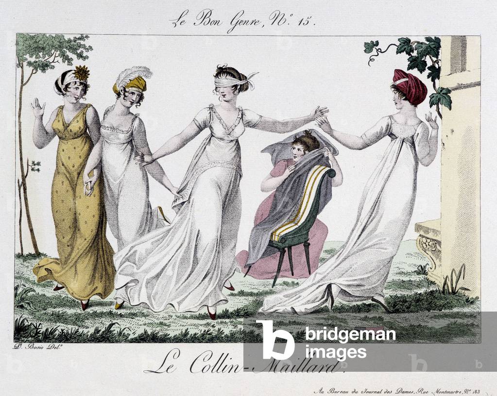 Jeu du Colin-Maillard (Colin Maillard) - in “” Le Bon genre””, n¡14, early 19th century
