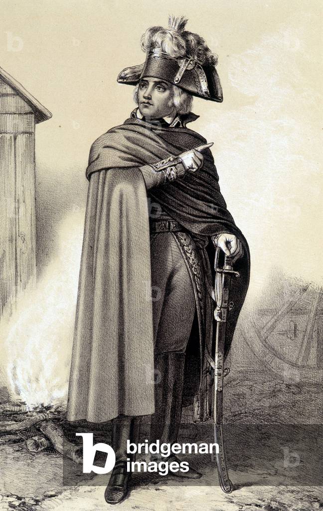 Portrait of Charles Pichegru, French General (1761-1804). In “” Galerie historique de la revolution francaise”” by Albert Morin, 1843.
