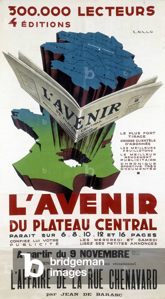 Advertising for the newspaper 