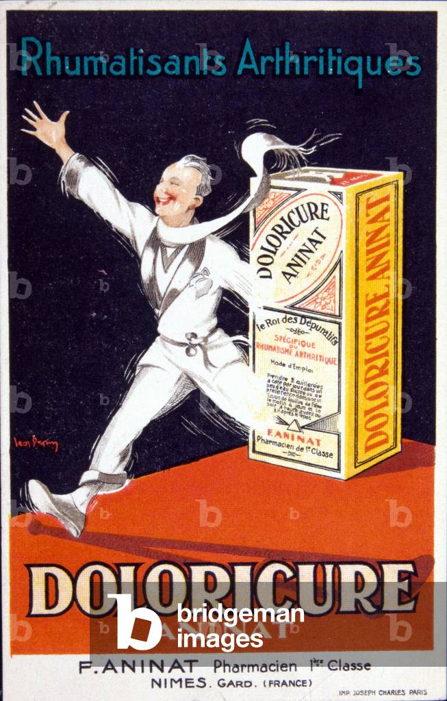 Advertising card of “Doloricure Aninate - Arthritic Rheumatism”. sd. 19th century.