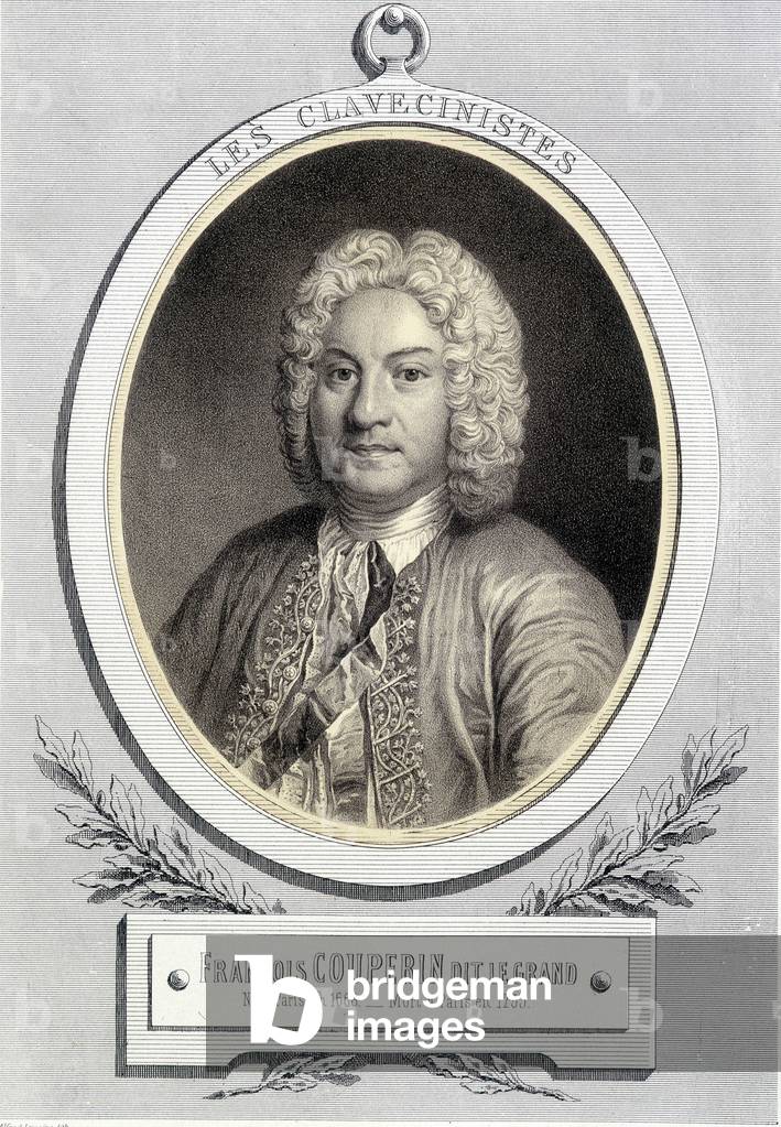 Portrait in medallion of François Couperin dit Le Grand, n.d. 19th s.