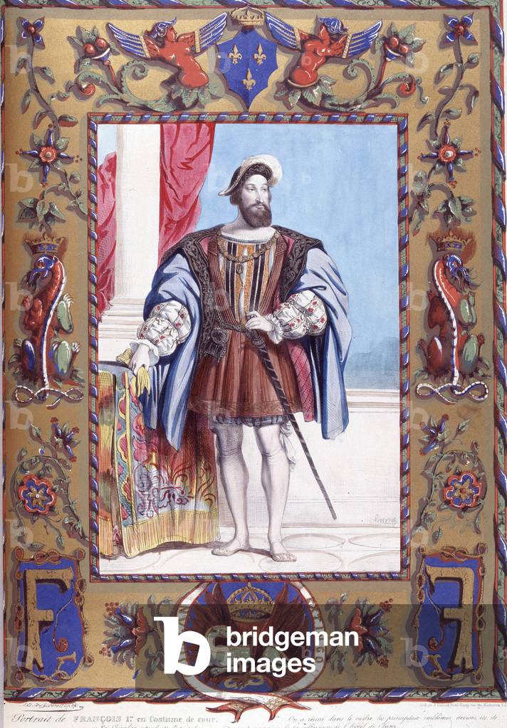 Portrait of Francois 1er in court costume