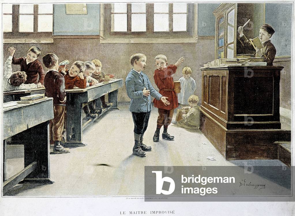 School Chahut: The Improvised Master, 1892
