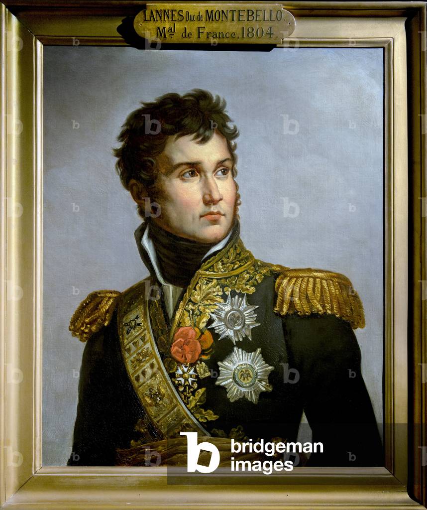 Portrait of Jean Lannes, Duke of Montebello (1769-1809) marechal of Empire Copy of Volpeliere from the footpri