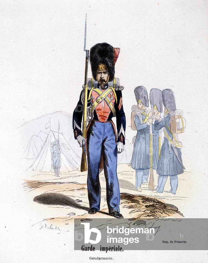 Garde imperial: gendarmerie (1854) - in “” Histoire de l'armee”” ed. Barbier, Paris, 1858