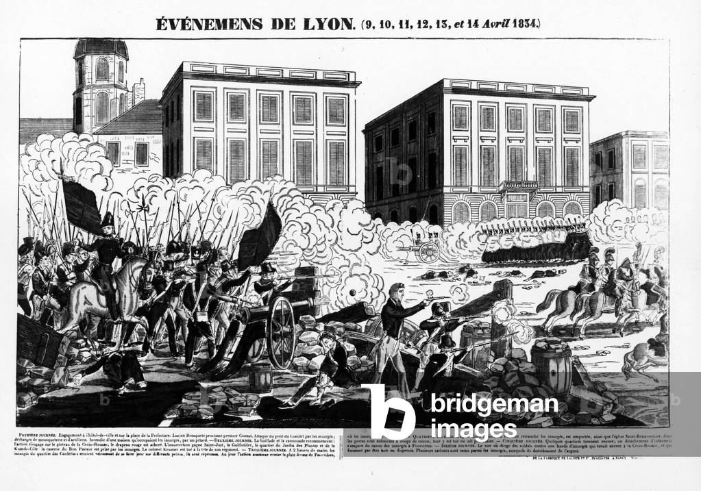The events of Lyon: the revolt of canuts, from 9 to 14 April 1834. Museum of Folk Arts and Traditions. ¿