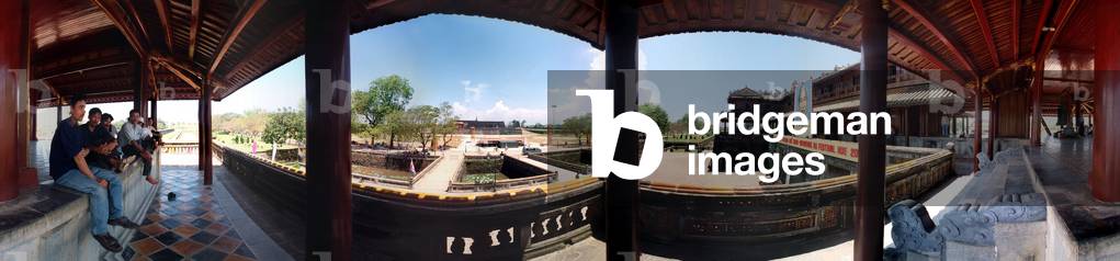 The imperiale city in Hue, gate Ngo Mon. 360 degree panoramic by Leonard de Selva, Vietnam, 2000.