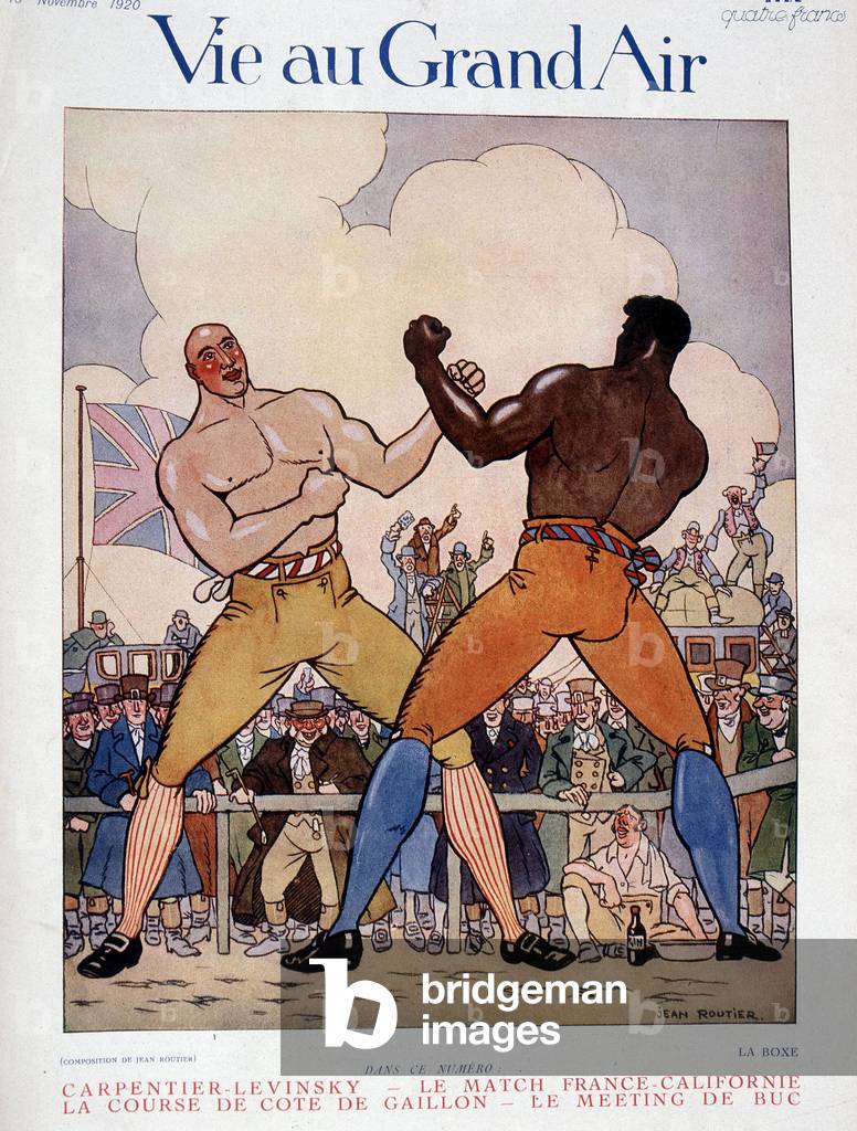 The match Carpentier - Levinsky - in 