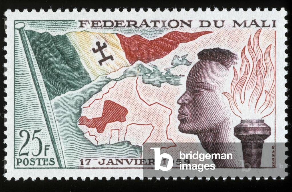 Stamp of the Federation of Mali, 1959. (print)