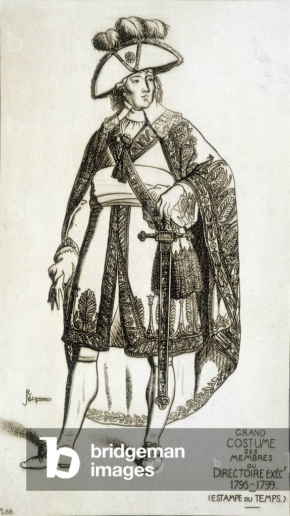Costume of the members of the Executive Board, 1795 - 1799.