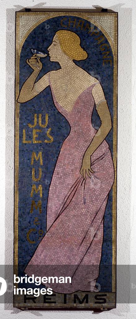 Advertising poster for champagne Mumm, by Realier-Dumas, 1895