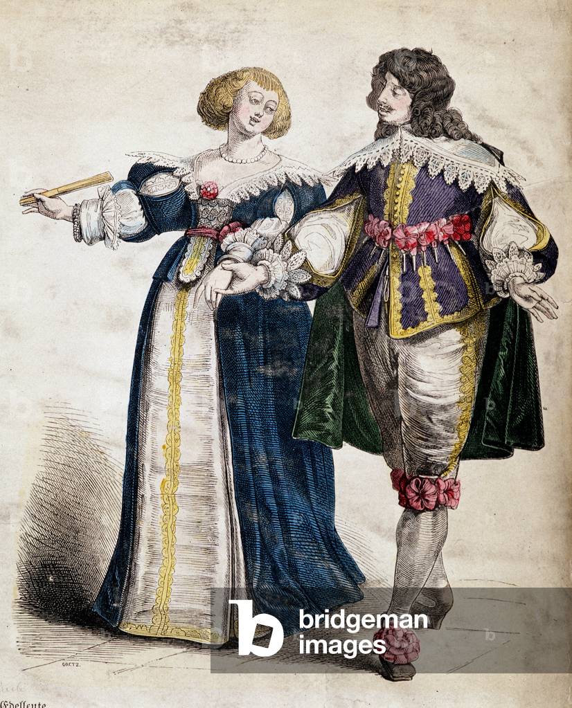 "Coppia di nobili" 1801 di French School