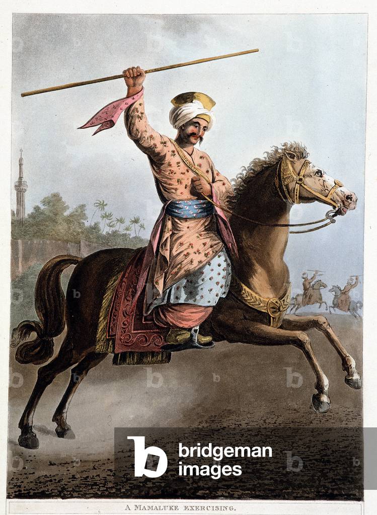 A Mamluk on his Horse - in “Views in Egypt, Palestine and other parts of the Ottoman Empire”””, 1804