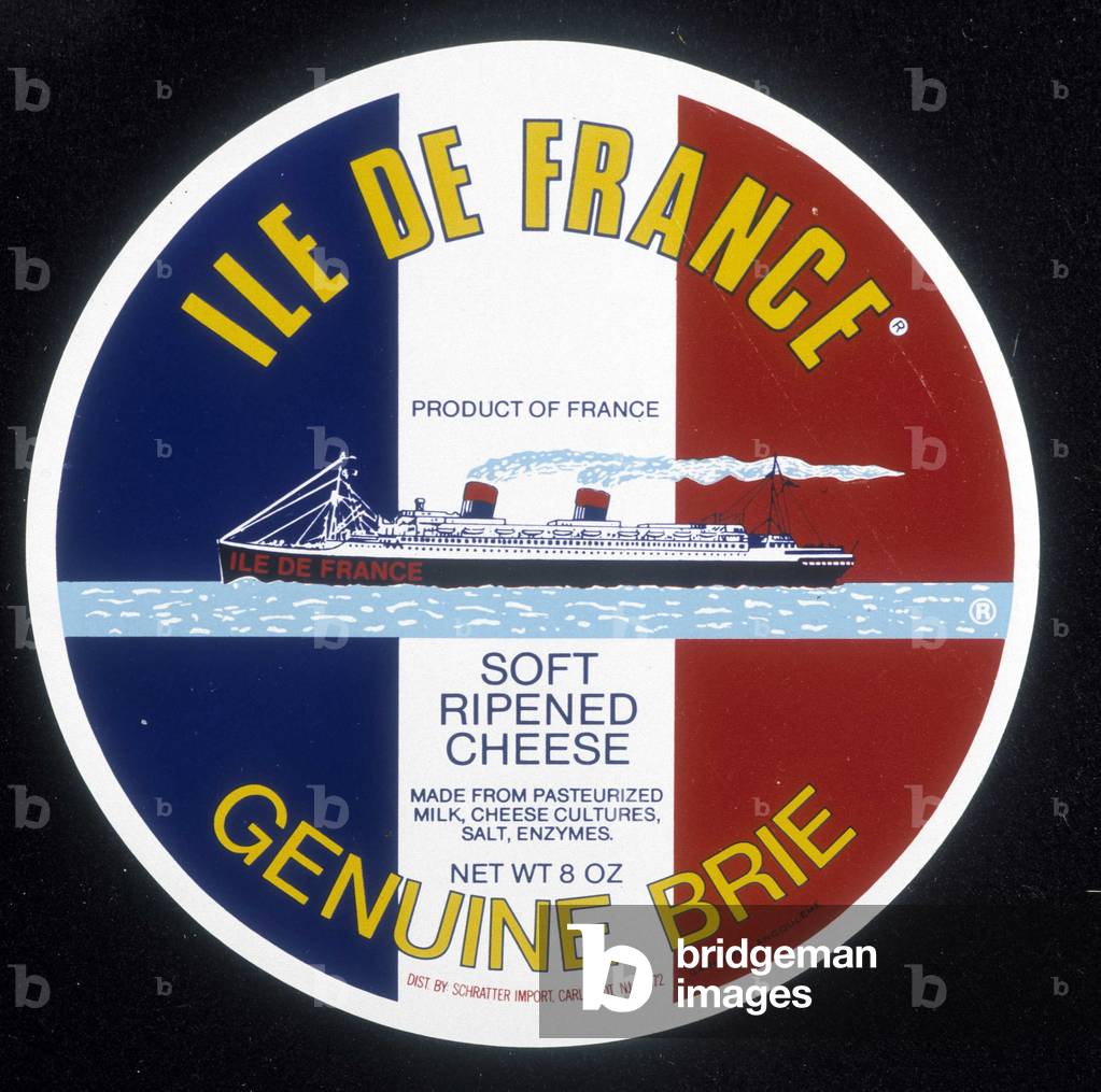 Brie Cheese Label