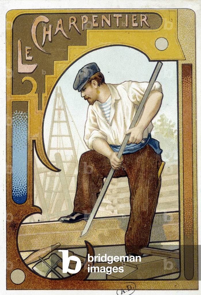 The carpenter - Chromo., 1900